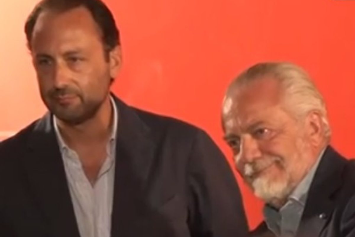 Aurelio De Laurentiis al fianco di suo figlio Luigi