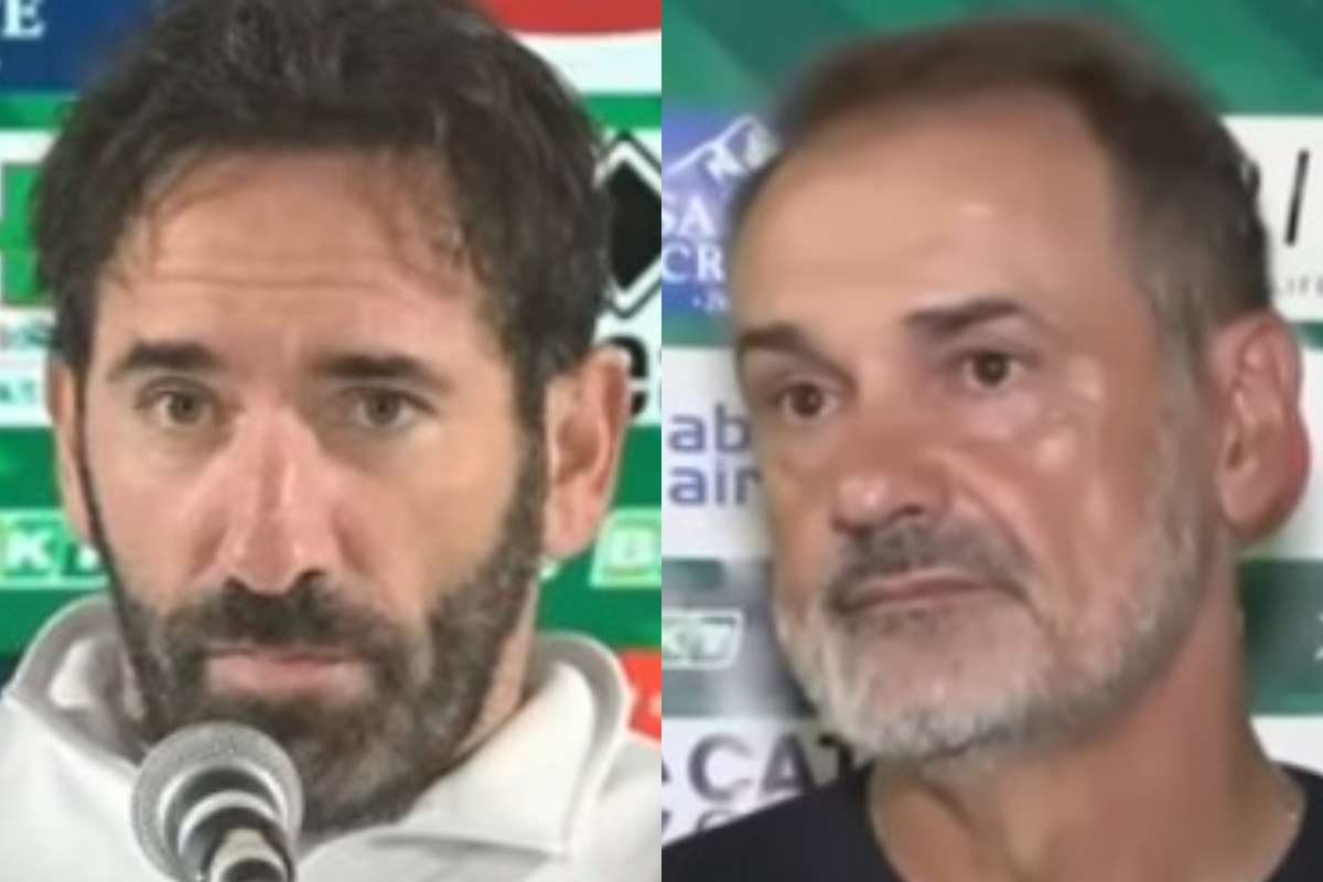 Fabio Caserta e Vincenzo Vivarini in primo piano