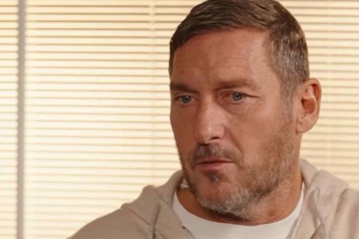 Francesco Totti in primo piano