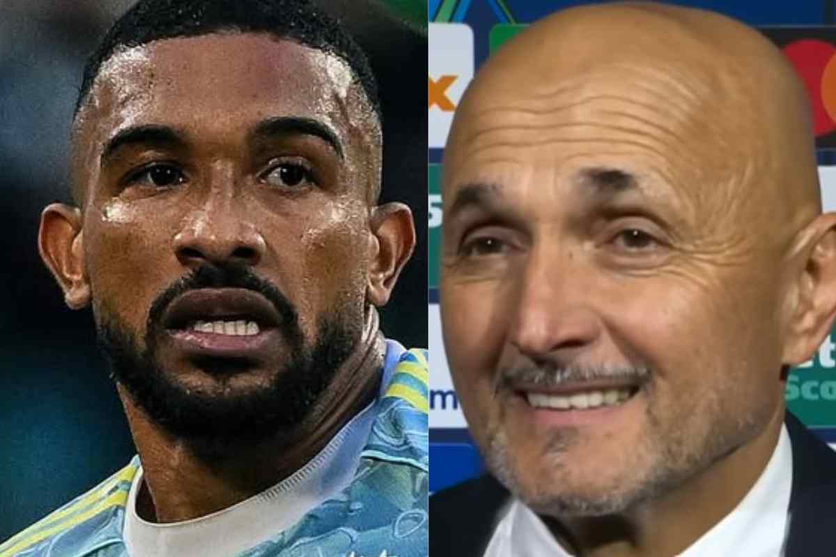 Gleison Bremer e Luciano Spalletti in primo piano