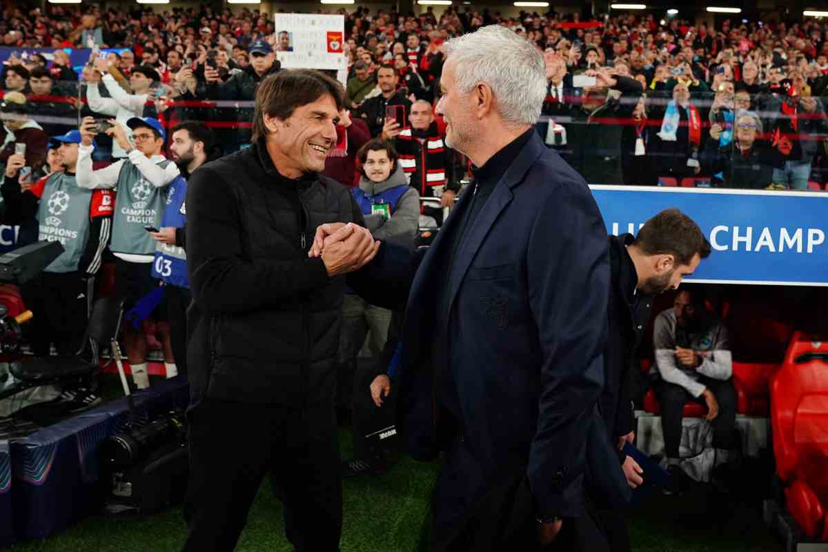Conte e Mourinho a Lisbona