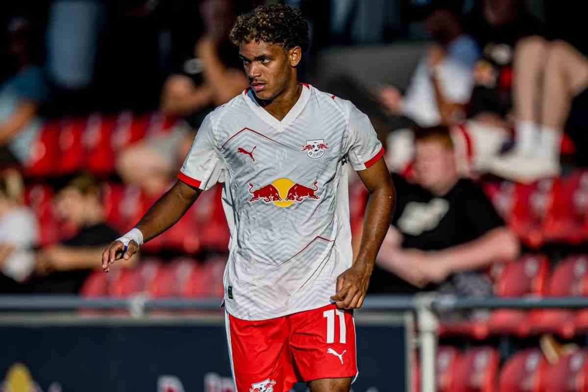 Faik Sakar in campo con il Lipsia