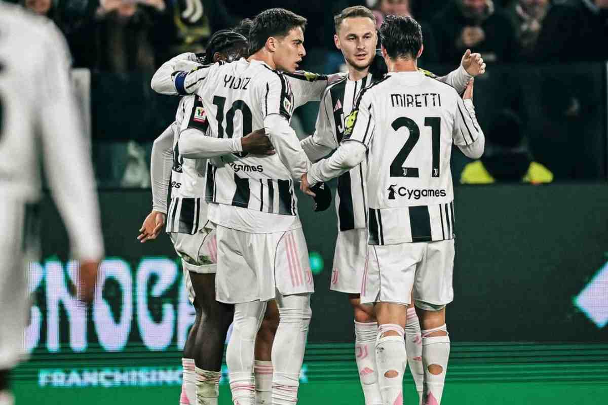 Esultanza della Juventus