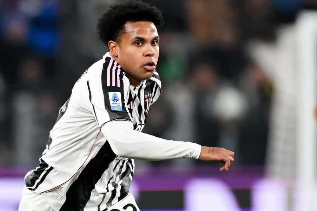 Weston McKennie in campo con la Juve