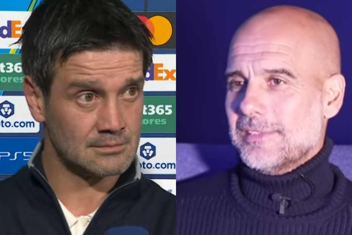 Cristian Chivu e Pep Guardiola in primo piano