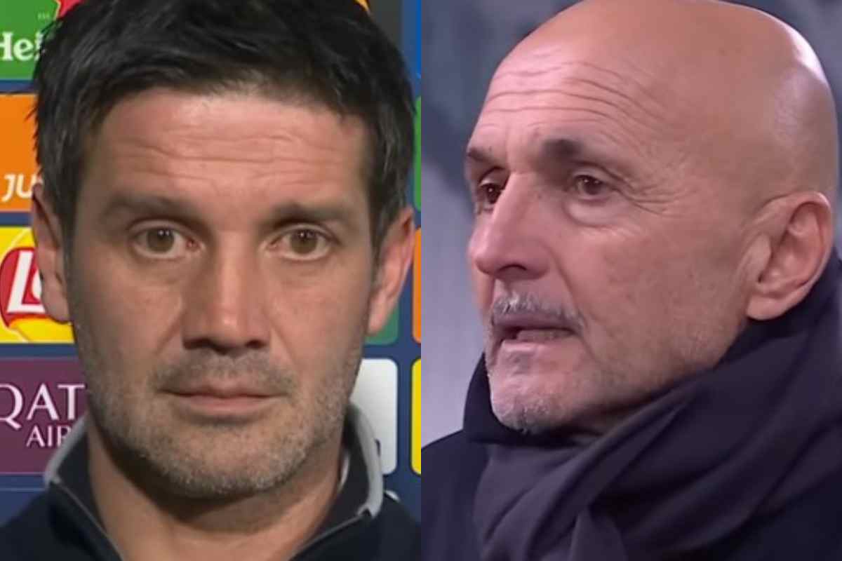 Cristian Chivu e Luciano Spalletti in primo piano