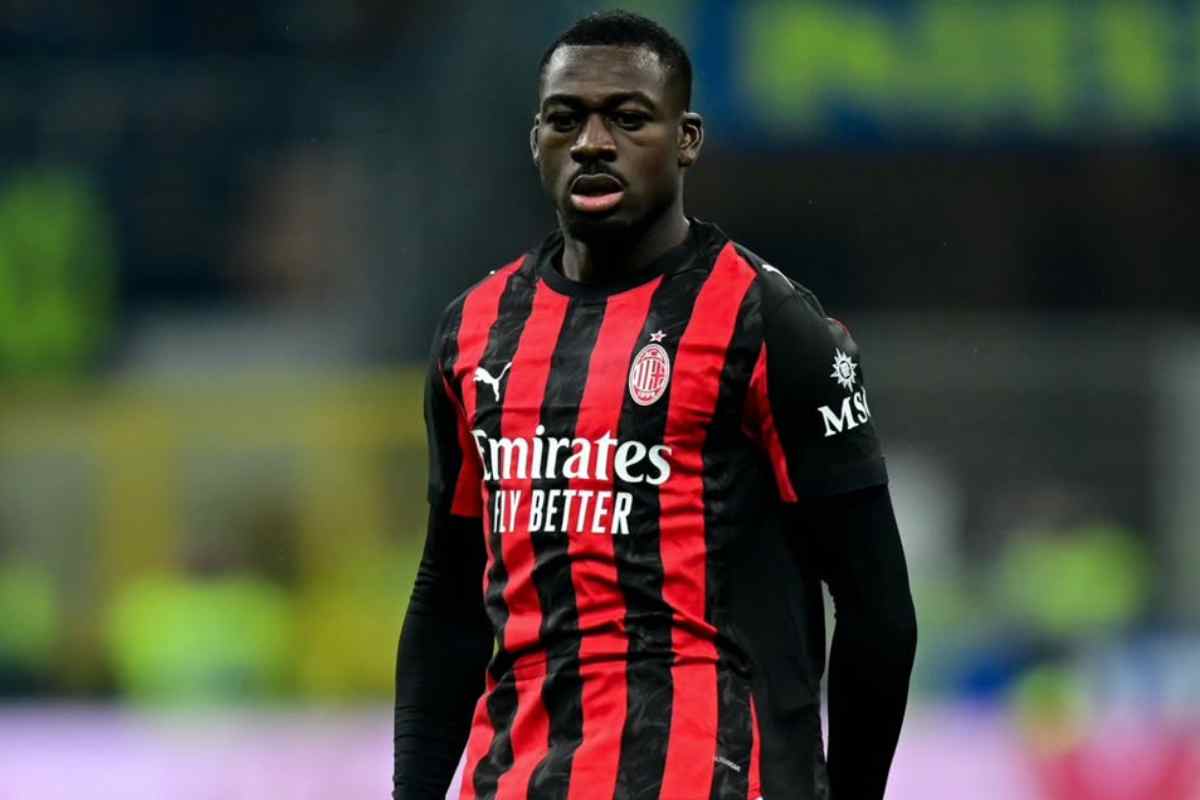Youssouf Fofana in campo con il Milan