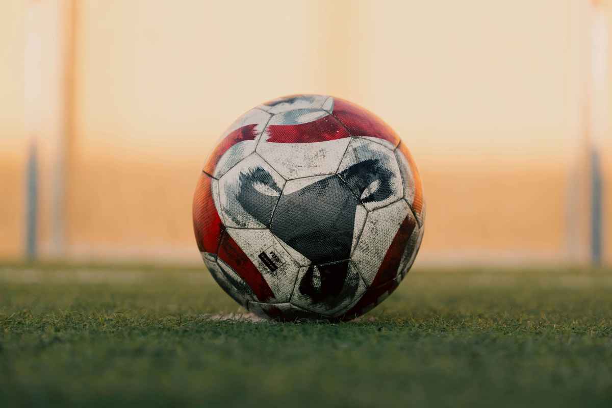 Pallone da calcio sporco
