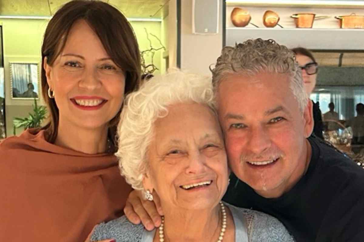 Roberto Baggio con mamma Matilde