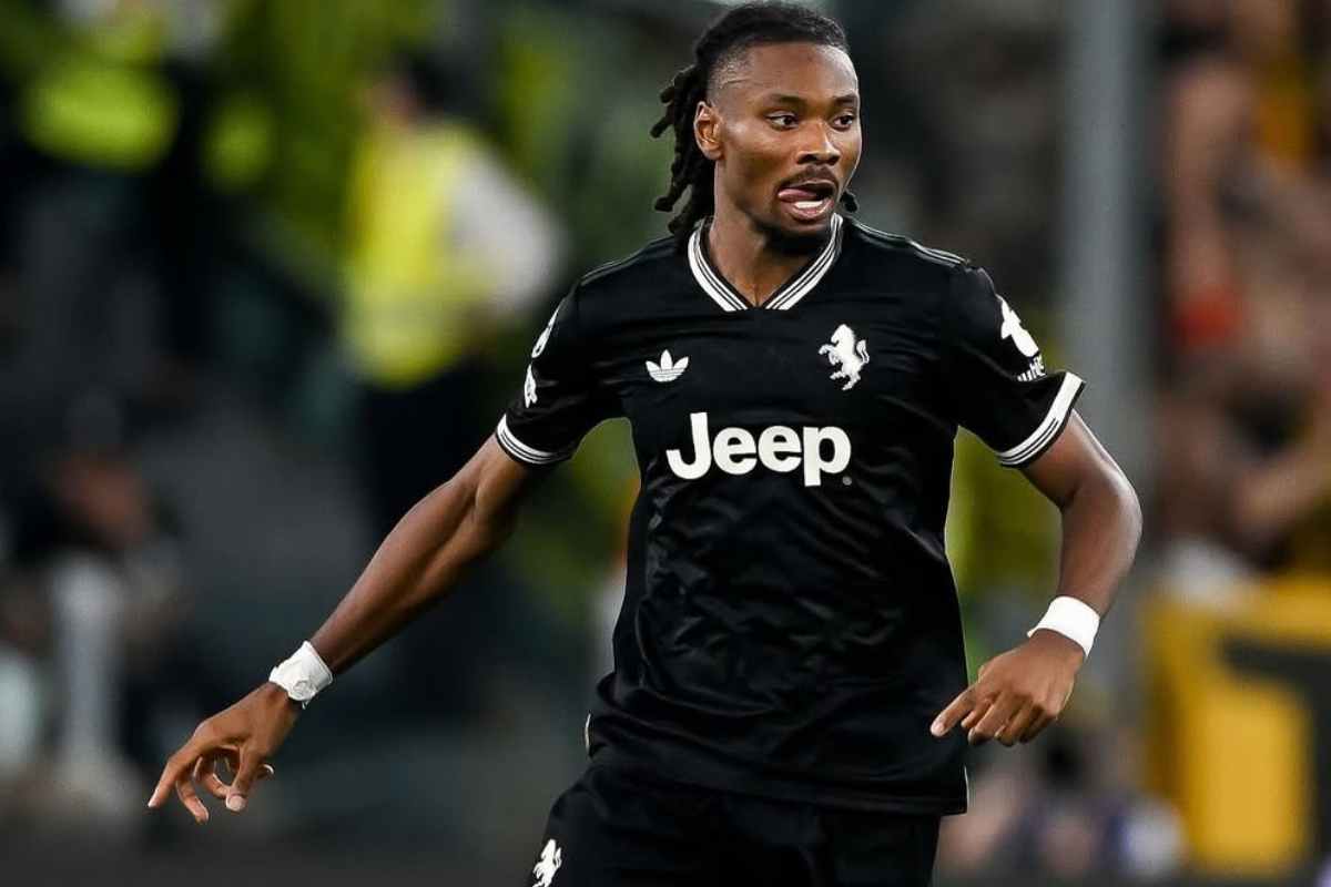 Khephren Thuram in campo con la Juventus