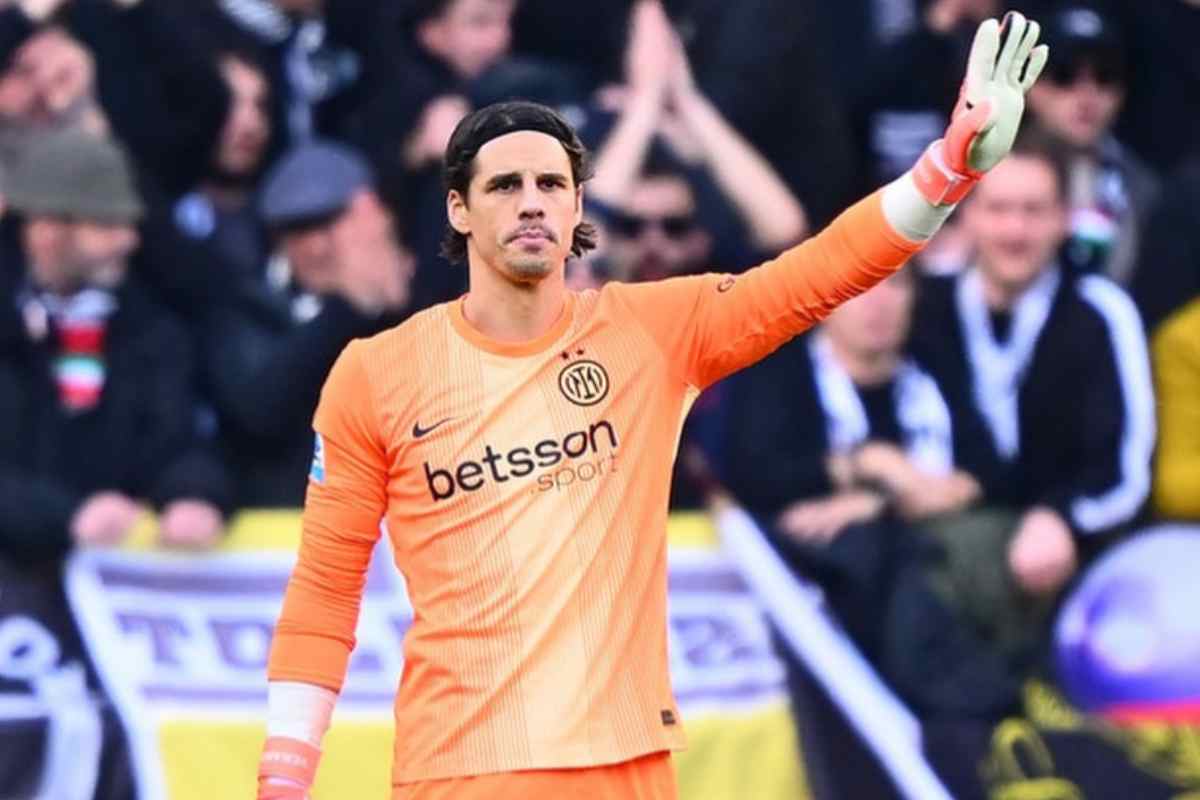 Yann Sommer in campo con l'Inter