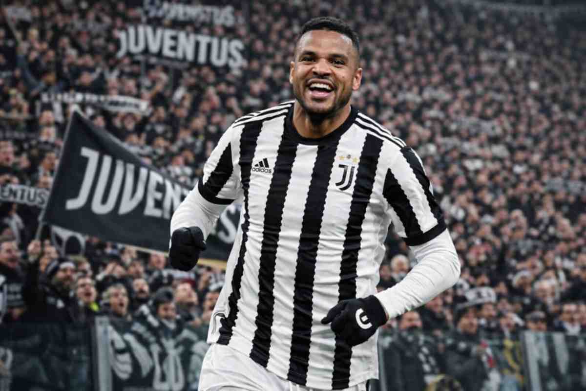 En-Nesyri esulta sotto la curva della Juventus