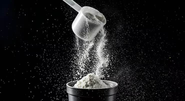 Integrazione creatina polvere