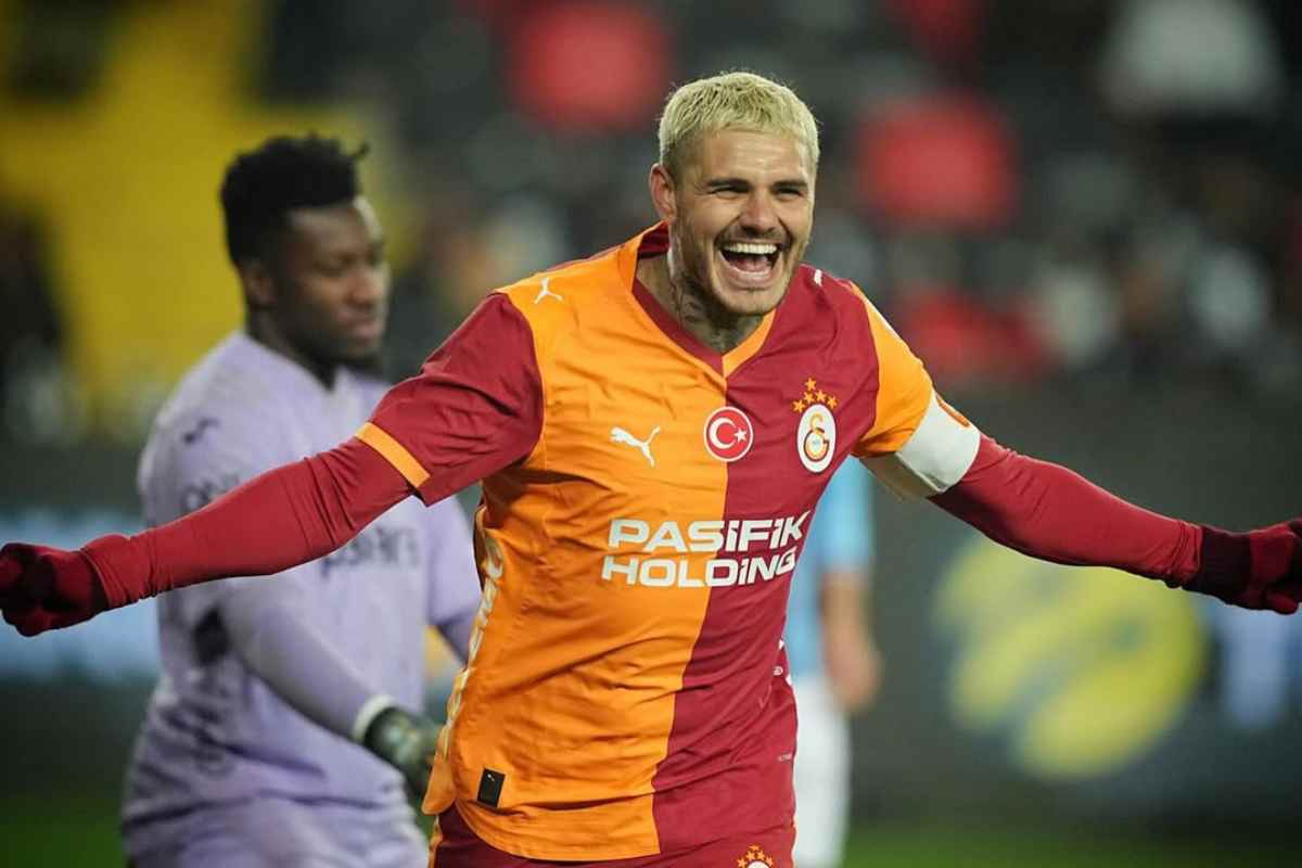 Mauro Icardi esulta dopo un gol