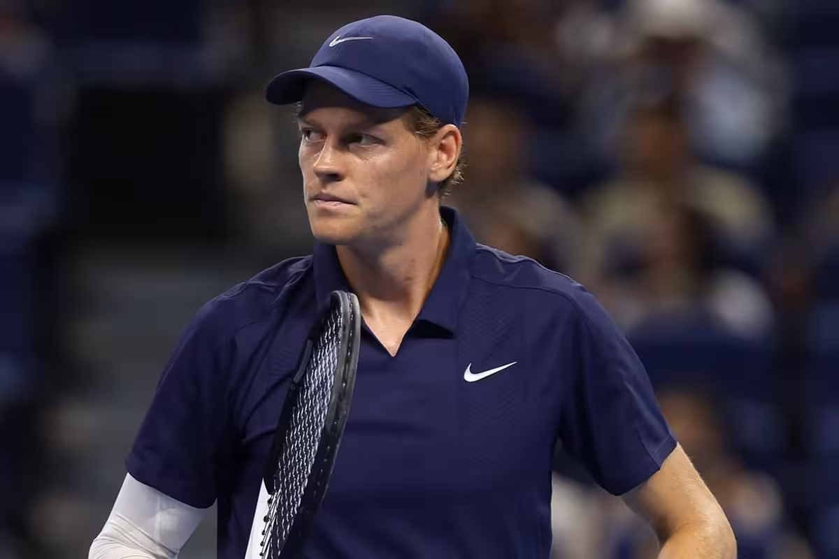 Jannik Sinner in campo