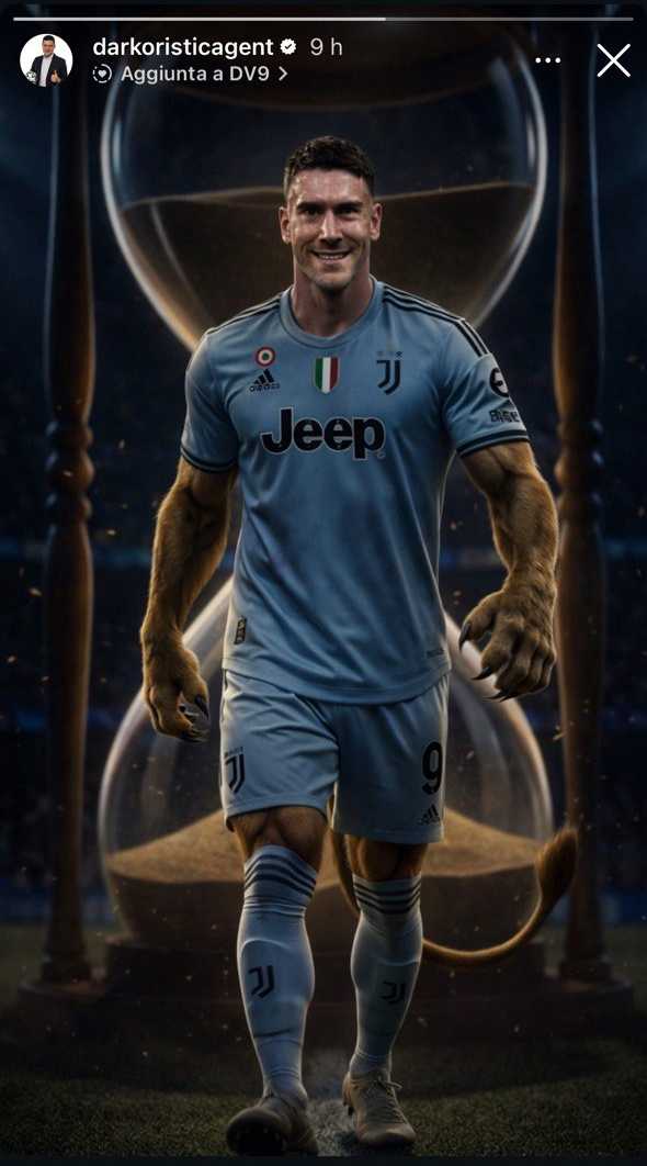 Il post dell'agente di Vlahovic, Darko Ristic